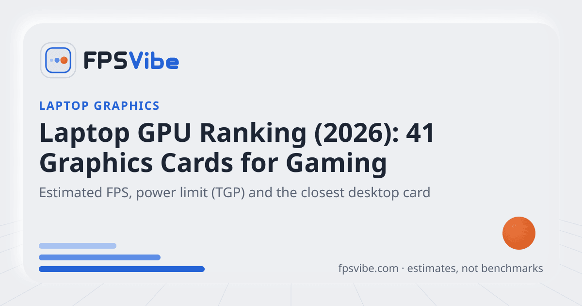 Top Gpu Ranks Laptop GPU Ranking (2026): 41 Graphics Cards for Gaming